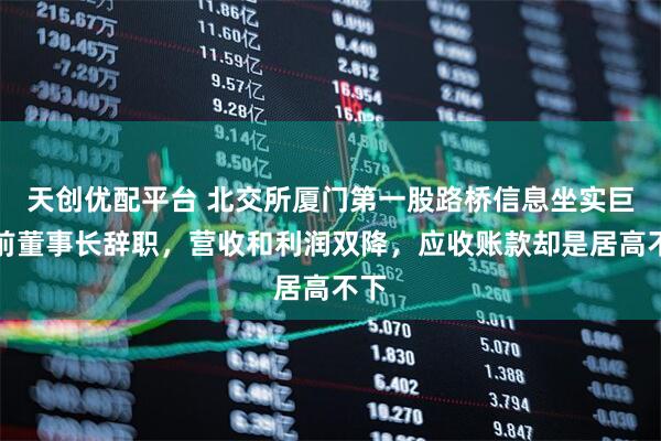 天创优配平台 北交所厦门第一股路桥信息坐实巨亏前董事长辞职,营收和利润双降,应收账款却是居高不下